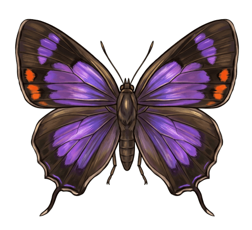 An illustration of a Colorado Hairstreak, Hypaurotis crysalus